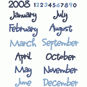 Calendar Die Set