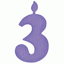 QuicKutz Die - Candle (Three)