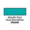 Friendly Plastic - Metallic Print Pearl Mint/White 