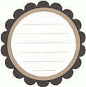QuicKutz Die - Journaling Block (Scallop Circle)