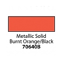 Friendly Plastic - Metallic Solid Burnt Orange/Black