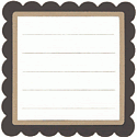 QuicKutz Die - Journaling Block (Scallop Square)
