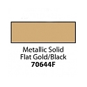 Friendly Plastic - Metallic Solid Flat Gold/Black