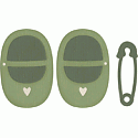 QuicKutz Die - Baby Shoes & Pin