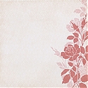 DCWV Patterned Paper - Pink Rose with Glitter