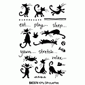 Stampendous - Kitty Silhouettes