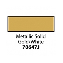 Friendly Plastic - Metallic Solid Gold/White 