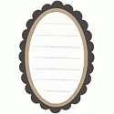 QuicKutz Die - Journaling Block (Scallop Oval)