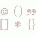 Punctuation Die Set