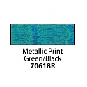 Friendly Plastic - Metallic Print Green/Black