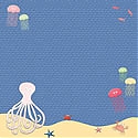 DCWV Patterned Paper - Under The Sea With UV Coating