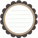 QuicKutz Die - Journaling Block (Scallop Circle)