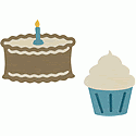 QuicKutz Die - Birthday Cake & Cupcake