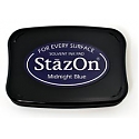 Tsukineko StazOn Ink Pad - Midnight Blue