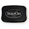 Tsukineko StazOn Ink Pad - Jet Black