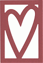 QuicKutz Die - Heart Frame