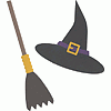 QuicKutz Die - Witch Hat & Broom