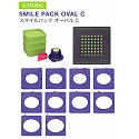 CarlaCraft 100%CUT Template Cutter Set - Smile Pack Oval C