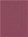 QuicKutz Embossing Folders - Journaling Block (rect)